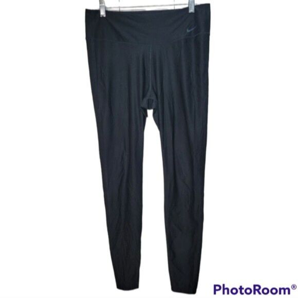 NIKE power tight fit training dri fit black size small yoga leggings womens - Picture 1 of 16